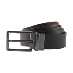 Men's two-way leather belt AQ904 Black/Brown One Size