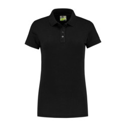 L&S Polo Jersey SS for her LEM3530 Black 3XL