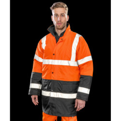 Motorway two-tone safety coat