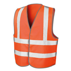 Core safety motorway vest R201X Fluorescent Orange SM