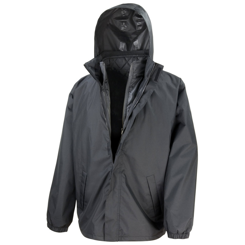 Core 3-in-1 jacket with quilted bodywarmer R215X Black XS