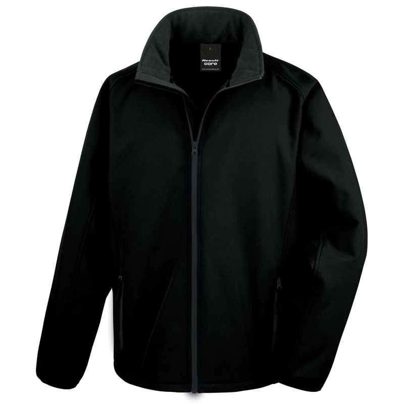 Core printable softshell jacket R231M Black/Black M