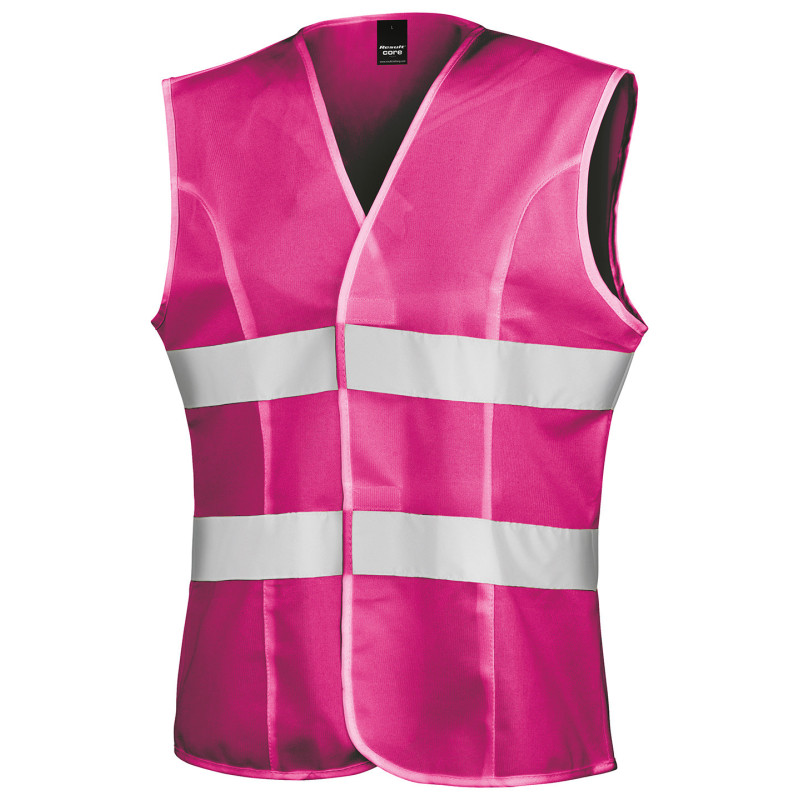 Women's high-viz tabard R334F Fluorescent Pink 2XS