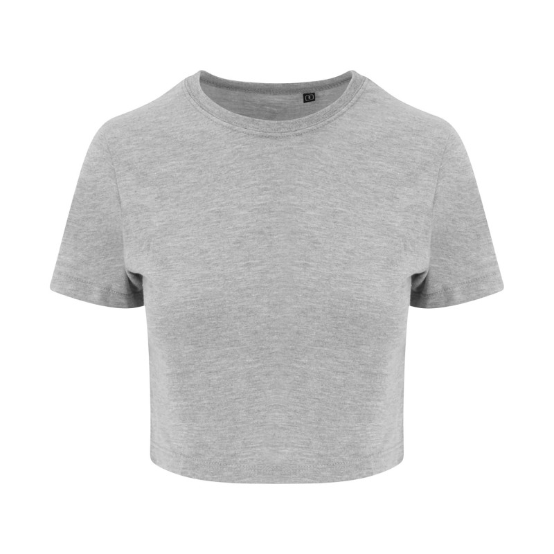 Women's triblend cropped T JT006 Heather Grey S