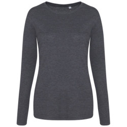 Women's triblend T long sleeve JT02F Heather Charcoal XL