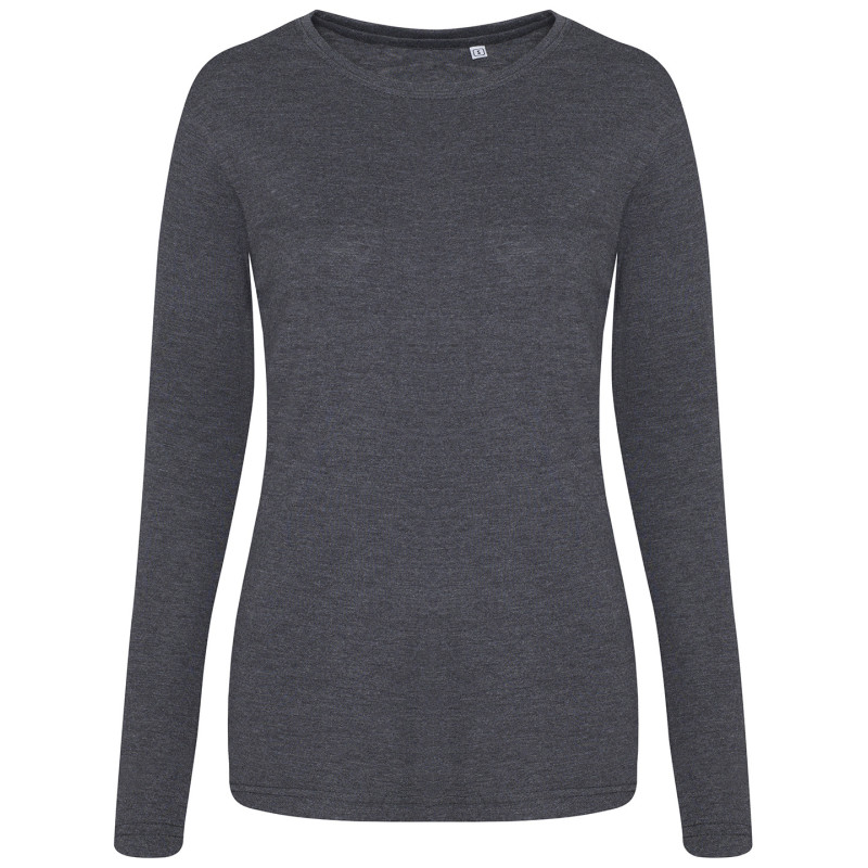 Women's triblend T long sleeve JT02F Heather Charcoal XL