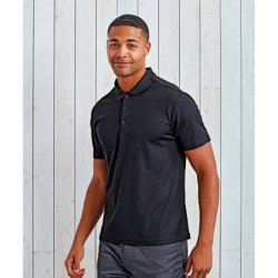 Men's spun-dyed sustainable polo shirt