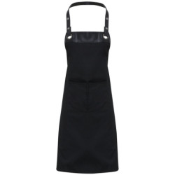 Espresso bib apron PR123 Black/Black One Size