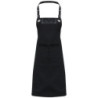 Espresso bib apron PR123 Black/Black One Size