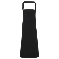 Chino cotton bib apron PR132 Black One Size