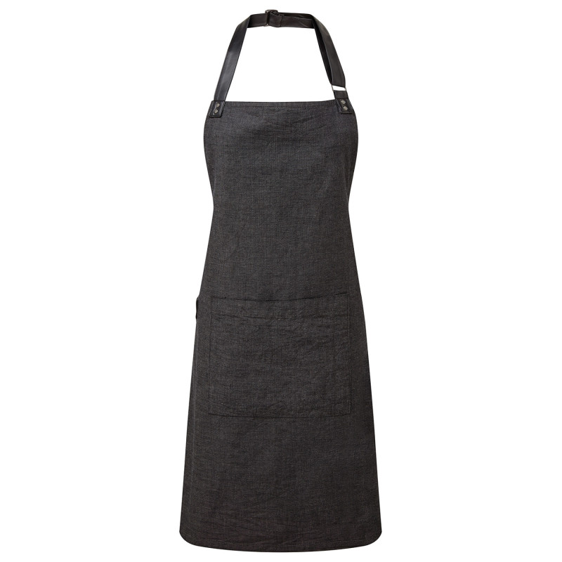 Annex Oxford bib apron PR144 Black One Size