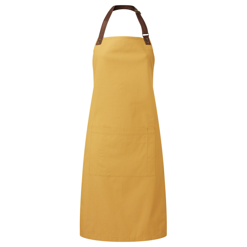Annex Oxford bib apron PR144 Mustard One size