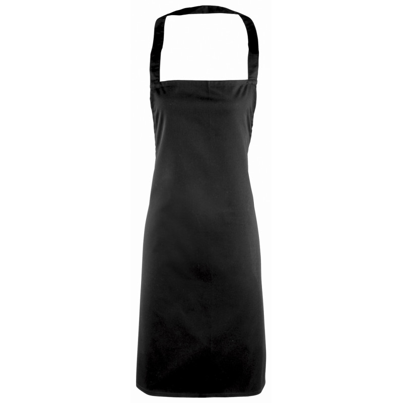 Essential bib apron PR165 Black One Size