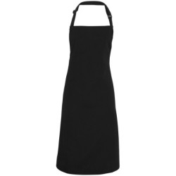 100% Polyester bib apron PR167 Black One Size