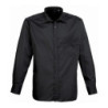 Long sleeve poplin shirt PR200 Black* 15.5