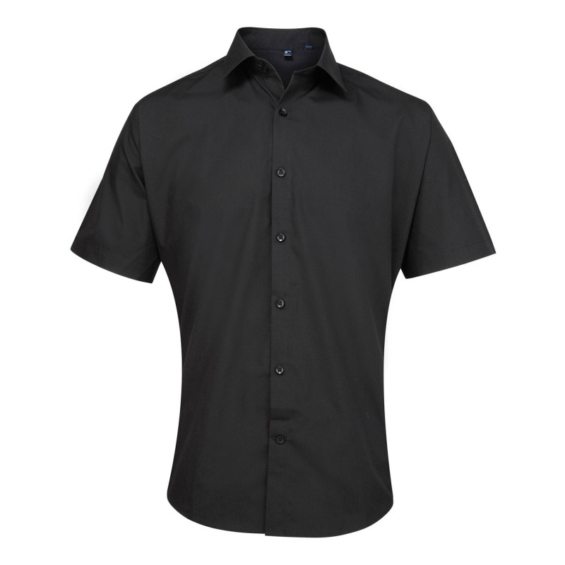 Supreme poplin short sleeve shirt PR209 Black 14.5