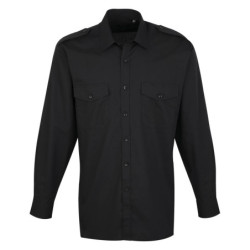 Long sleeve pilot shirt PR210 Black 17