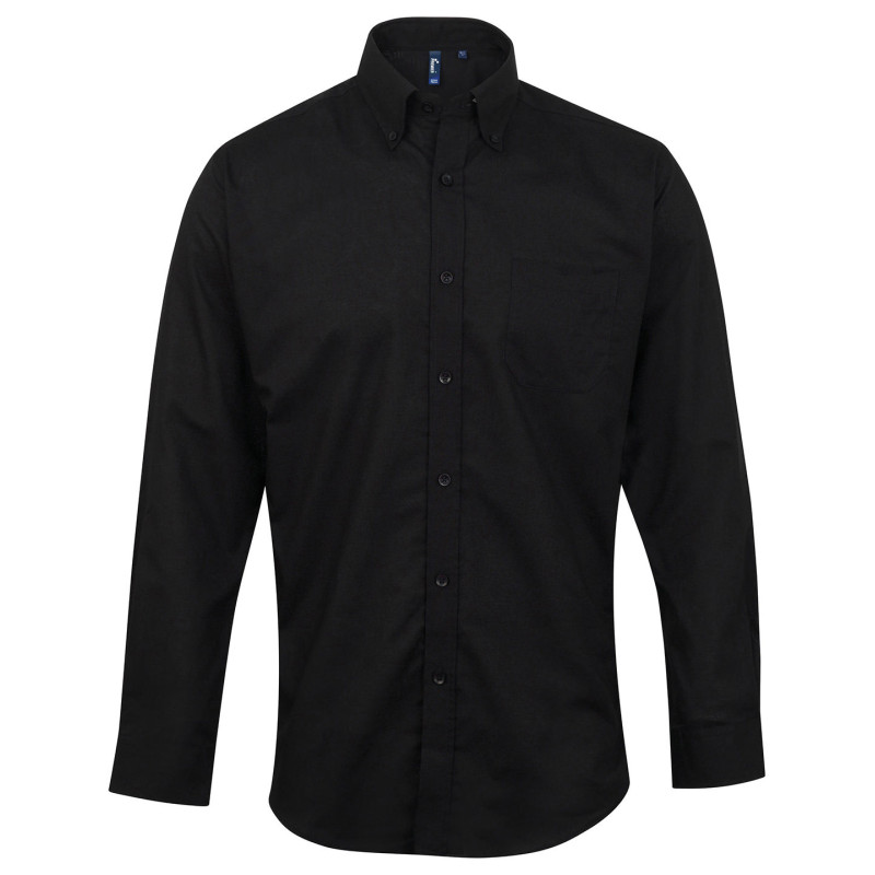 Signature Oxford long sleeve shirt PR234 Black 15.5