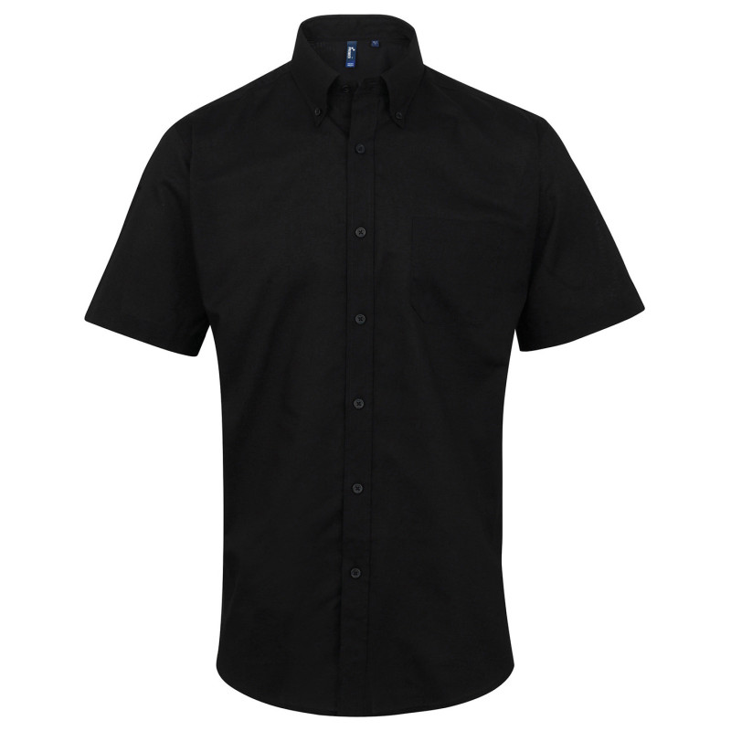 Signature Oxford short sleeve shirt PR236 Black 14.5