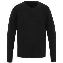 Essential' acrylic v-neck sweater PR400 Black XS