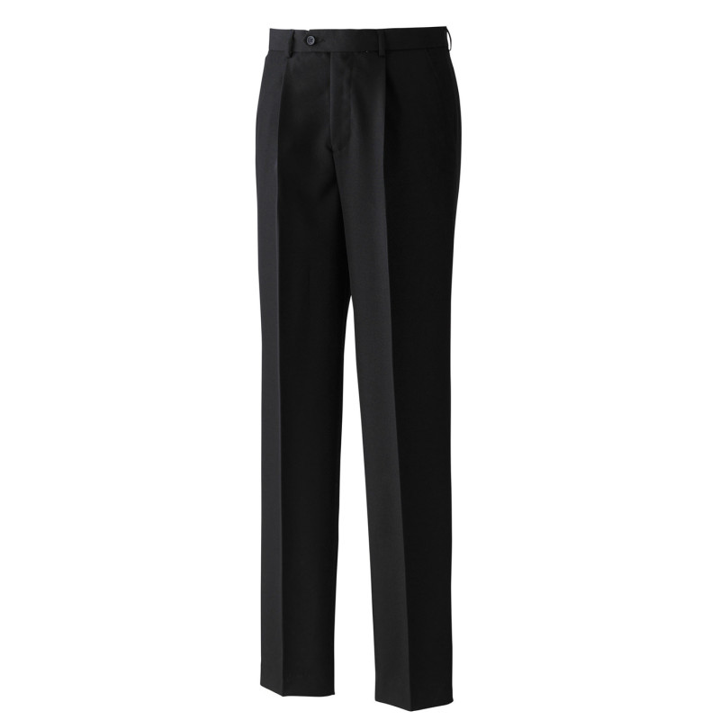 Polyester trousers (single pleat) PR520 Black 30L