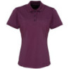 Women's Coolchecker� piqu� polo PR616 Aubergine L