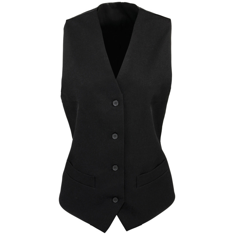 Women's lined polyester waistcoat PR623 Black 2XS