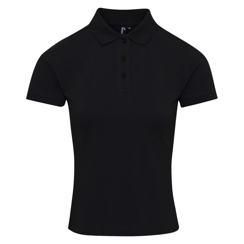 Women's Coolchecker� plus piqu� polo with CoolPlus� PR632 Black* 2XL