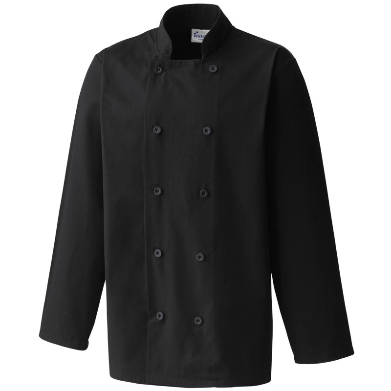 Long sleeve chef�s jacket PR657 Black XS