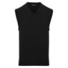 Sleeveless knitted sweater PR699 Black 3XL