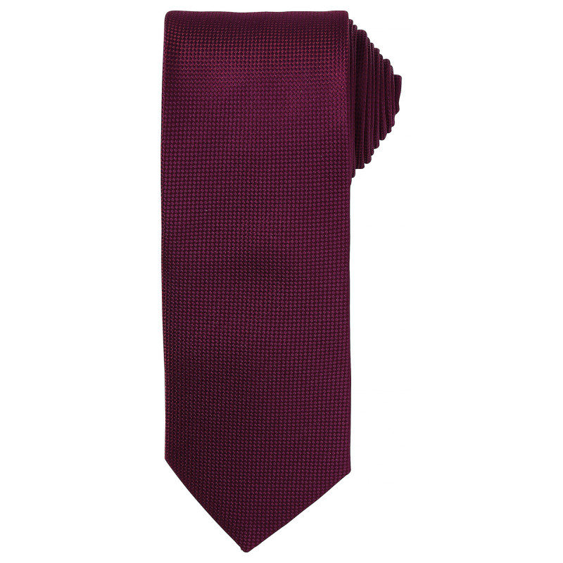 Micro waffle tie PR780 Aubergine One Size