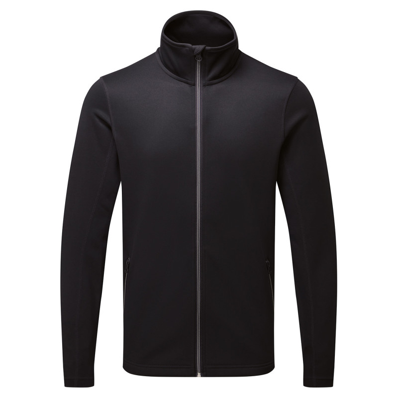 Men's spun-dyed sustainable zip-through sweatshirt PR808 Black S