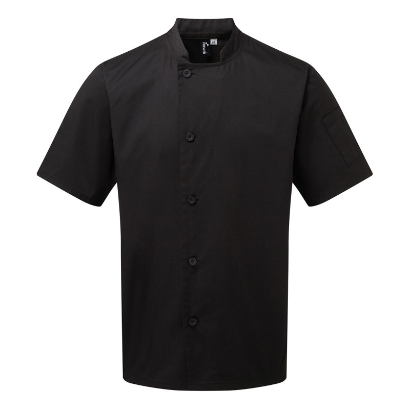 Chef's essential short sleeve jacket PR900 Black XS