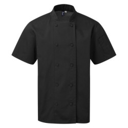 Chef's Coolchecker� short sleeve jacket PR902 Black S