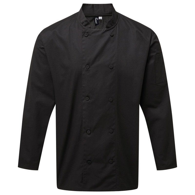 Chef's Coolchecker� long sleeve jacket PR903 Black M