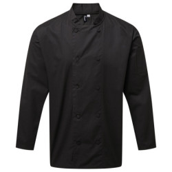 Chef's Coolchecker� long sleeve jacket PR903 Black L