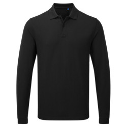 Unisex long sleeve polo shirt