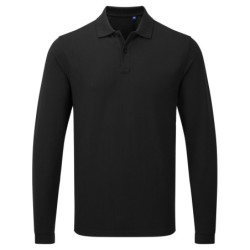 Unisex long sleeve polo shirt