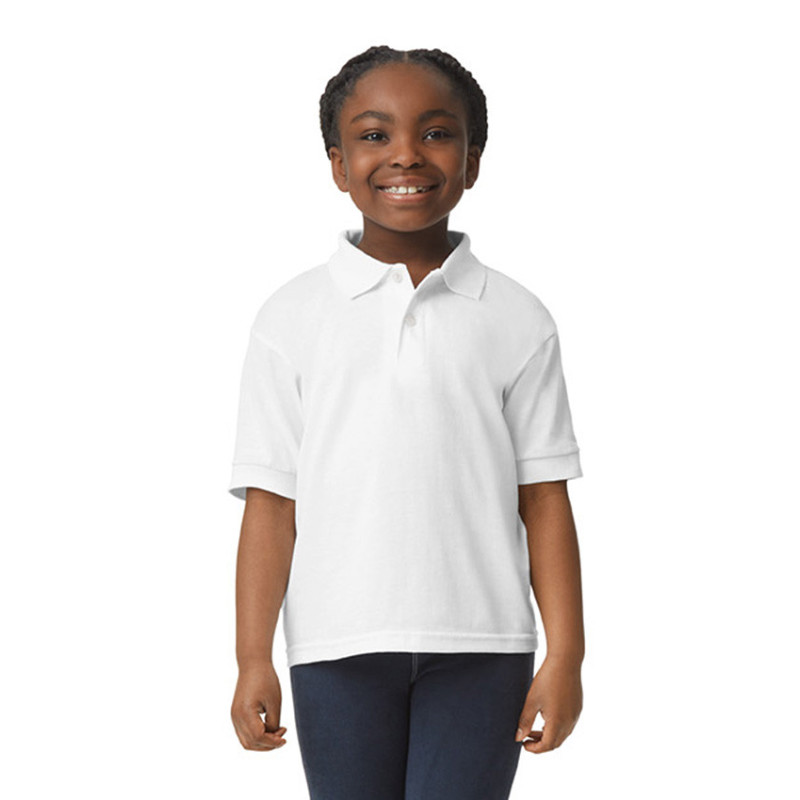 Gildan Polo Dryblend Jersey SS for kids GIL8800B 000 White L