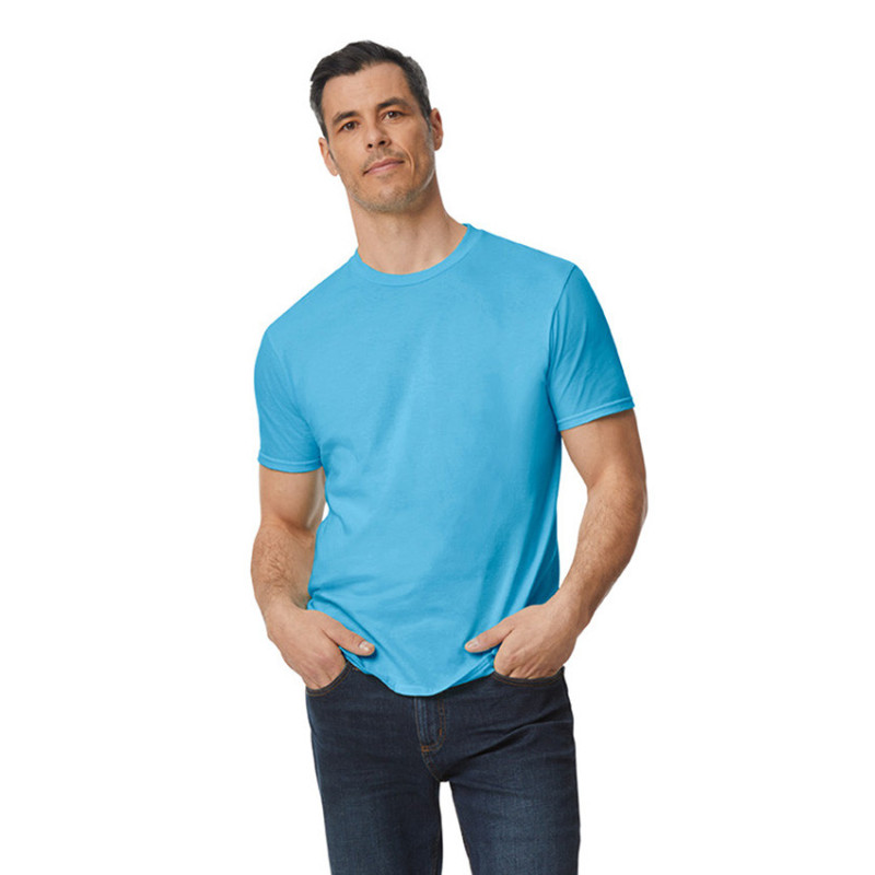 Gildan T-shirt SoftStyle Bio-polish SS unisex GIL980 326 Baby Blue L