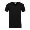 L&S T-shirt V-neck cot/elast SS for him LEM1264 Black L