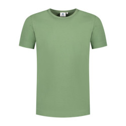 L&S T-shirt Crewneck cot/elast SS for him LEM1269 Army Green L