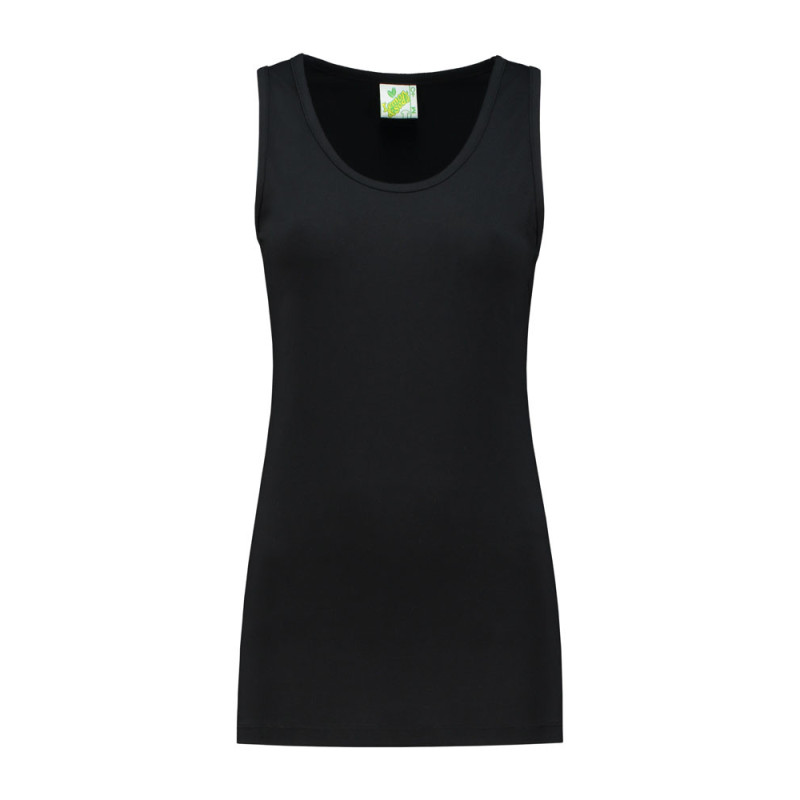 L&S Tanktop cot/elast for her LEM1270 Black 2XL