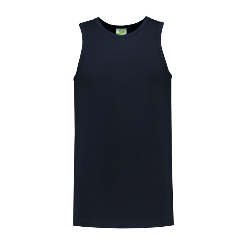 L&S Tanktop cot/elast for him LEM1275 Dark Navy L