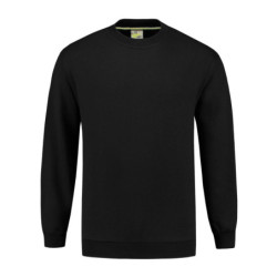 L&S Sweater Set-in Crewneck LEM3200 Black L