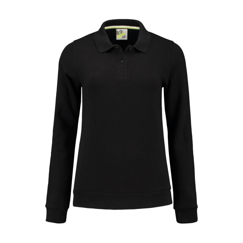 L&S Polosweater for her LEM3209 Black L