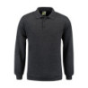 L&S Polosweater for him LEM3210 Antracite M