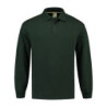L&S Polosweater Open Hem LEM3213 Forest Green L