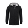 L&S Heavy Sweater Hooded Cardigan for him LEM3225 Black L