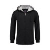L&S Heavy Sweater Hooded Cardigan for him LEM3225 Black M
